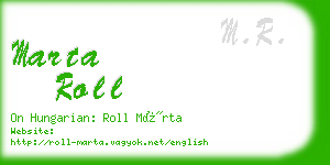 marta roll business card